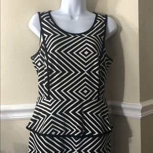 Black and White Worthington dress Size 8
